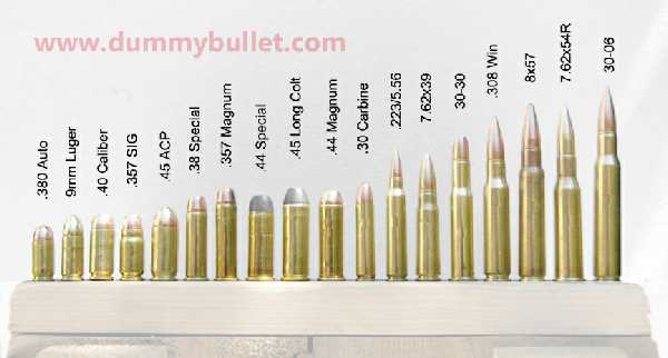 ammunition sizes